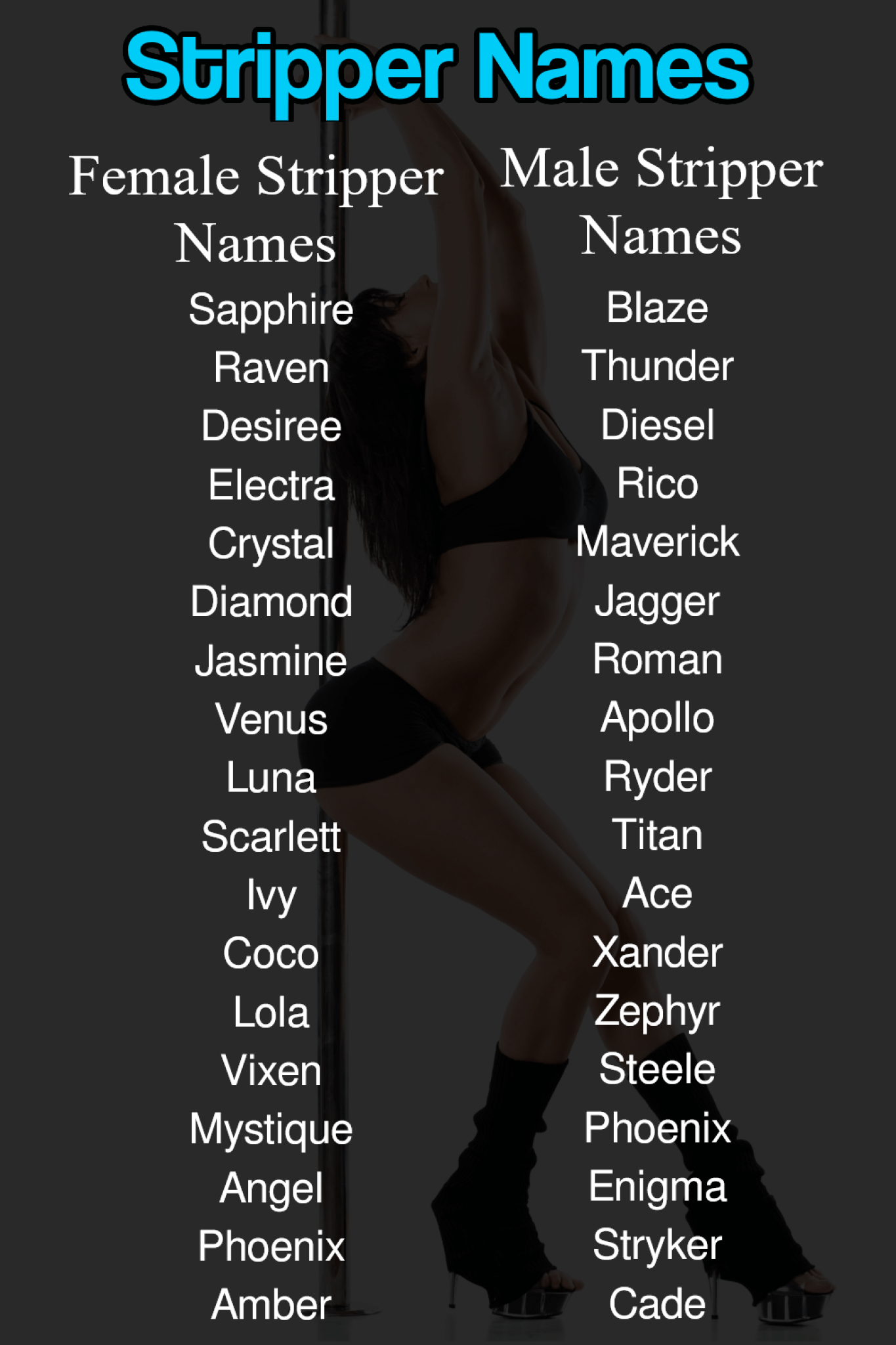 Ultimate List of Stripper Names: Creating Your Stage Name